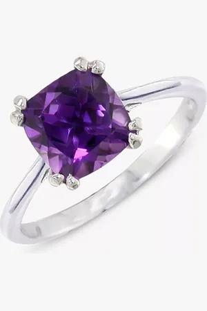 E.W Adams 9ct Gold Cushion Cocktail Ring