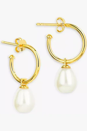 Claudia Bradby Freshwater Pearl Hoop Earrings