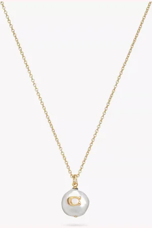 Coach Freshwater Pearl Pendant Necklace