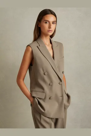 Reiss Madelyn Longline Waistcoat