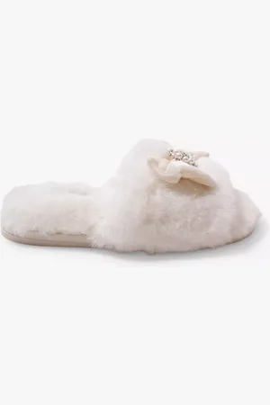 PRETTY YOU Anya Velvet Bow Slippers