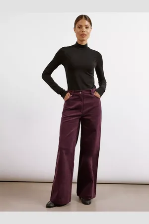 Albaray Organic Cotton Rich Wide Leg Corduroy Trousers