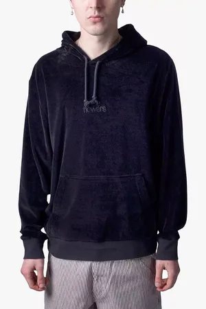 blue flowers Galactic Hoodie