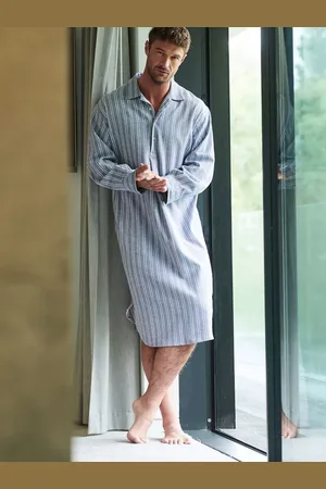 British Boxers Westwood Stripe Brushed Cotton Nighshirt