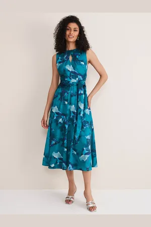 Phase Eight Corrin Abstract Print Midi Dress
