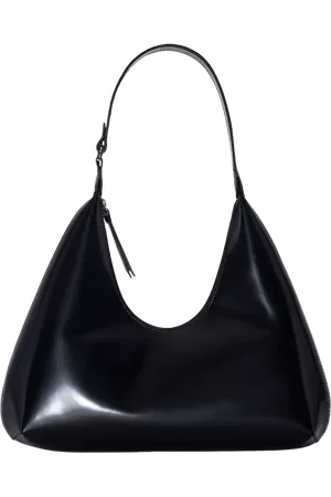 By Far Amber Semi Patent Leather Shoulder Bag