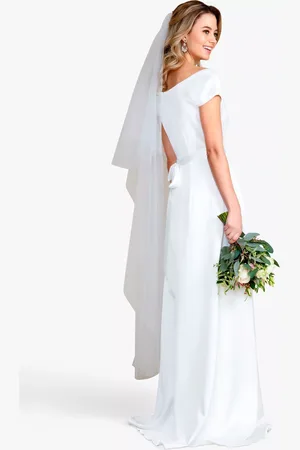 Alie Street Cut Edge Two Tier Long Wedding Veil