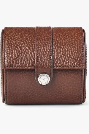 ASPINAL OF LONDON Pebble Leather Travel Watch Roll