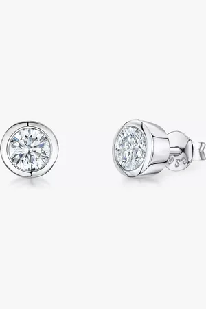 JOOLS by Jenny Brown Cubic Zirconia Rubover Stud Earrings