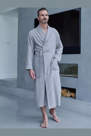 British Boxers Brushed Cotton Check Dressing Gown