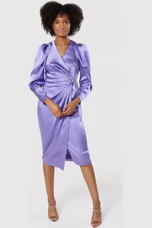 Closet Satin Knot Waist Dress