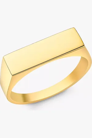 IBB Personalised 9ct Unisex Rectangular Signet Ring