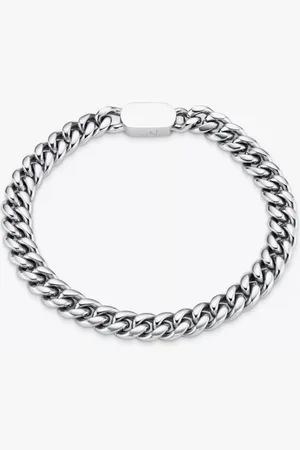 Orelia & Joe Chunky Flat Curb & Solid Clasp Bracelet