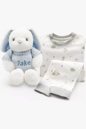 Babyblooms Personalised Bunny With Jumper and Little Love Pyjamas