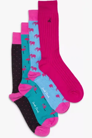 Swole Panda Flamingos & Elephants Bamboo Socks, Pack of 4