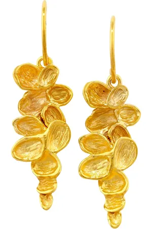 London Road Falling Leaves Gold Earrings