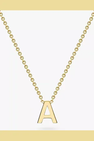 IBB 9ct Yellow Gold Initial Necklace
