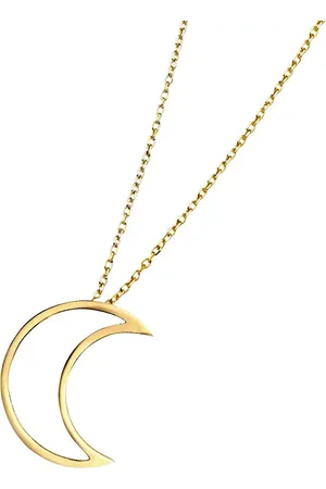 London Road 9ct Portobello Starry Night Open Moon Pendant
