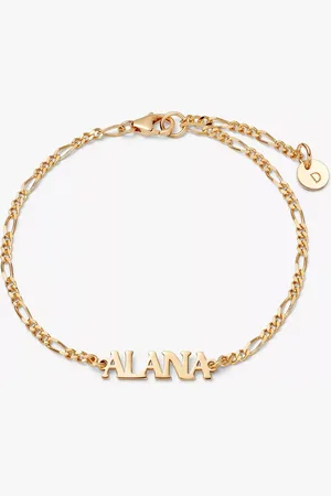 Daisy London Personalised Nameplate Figaro Chain Bracelet