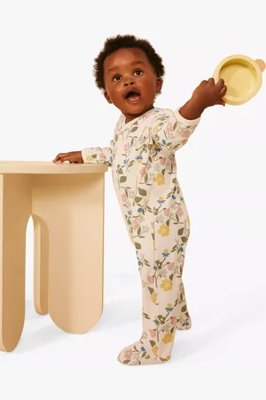 Petit Bateau Baby Floral Print Sleepsuit