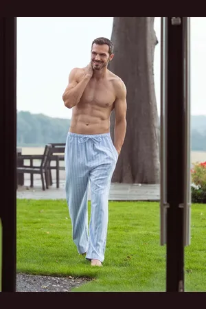 British Boxers Westwood Stripe Brushed Cotton Pyjama Trousers