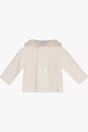 FrenchTrotters Baby Wool Cashmere Blend Hooded Teddy Coat