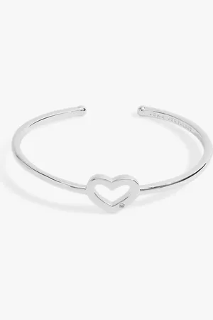 Joma Jewellery Heart Open Bangle