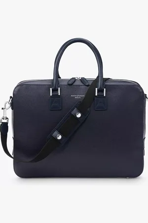ASPINAL OF LONDON Mount Street Saffiano Leather Laptop Bag