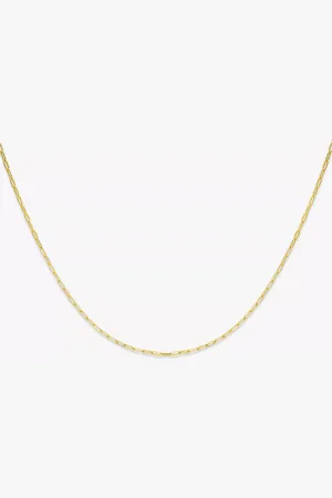 IBB 9ct Yellow Short Paper Clip Link Chain Necklace