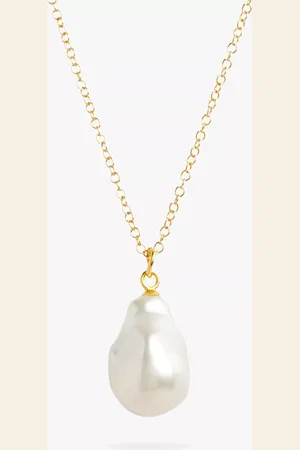 Deborah Blyth Ula Baroque Pearl Pendant Necklace
