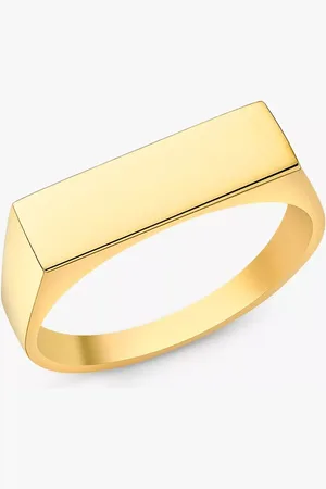 IBB Personalised 9ct Unisex Rectangular Signet Ring