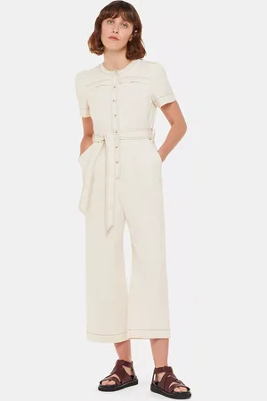 Whistles Petite Alana Denim Jumpsuit