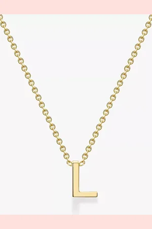 IBB 9ct Yellow Gold Initial Necklace