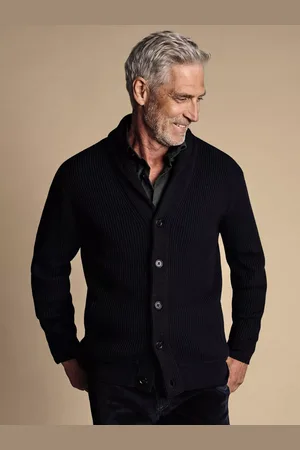 Charles Tyrwhitt Chunky Merino Wool Cardigan