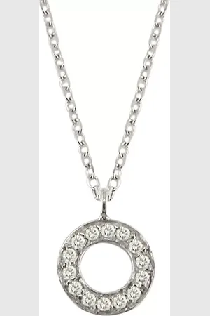 London Road Meridian 9ct Gold Diamond Set Circle Pendant