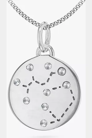 IBB Personalised Sagittarius Star Sign Disc Pendant Necklace