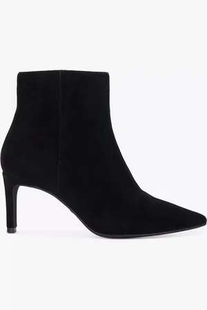 Dune Wide Fit Obsessively Suede Heeled Ankle Boots