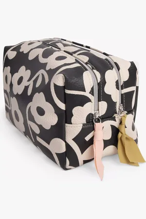 Caroline Gardner Monochrome Bloom Wash Bag