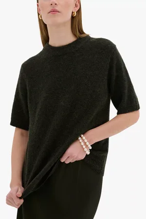 My Essential Wardrobe Tammie Wool Blend Short Sleeve Jumper