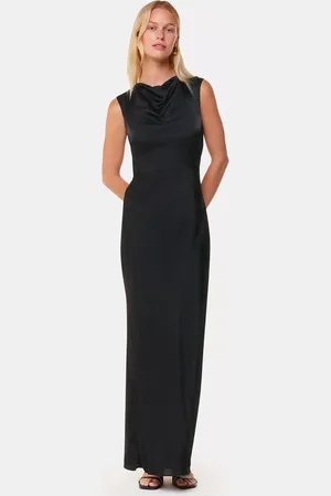 Whistles Cowl Neck Satin Maxi Dress