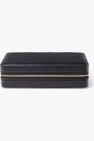 ASPINAL OF LONDON Large Pebble Leather Jewellery Case