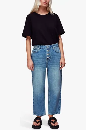 Whistles Petite Authentic Hollie Button Jeans
