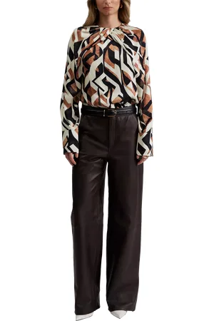 By Malina Felise Leather Trousers