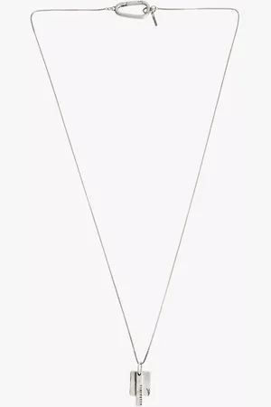 AllSaints Tag Pendant Box Chain Necklace