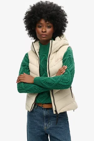 Superdry Hooded Microfibre Padded Gilet