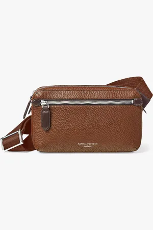 ASPINAL OF LONDON Compact Pebble Leather Reporter Bag