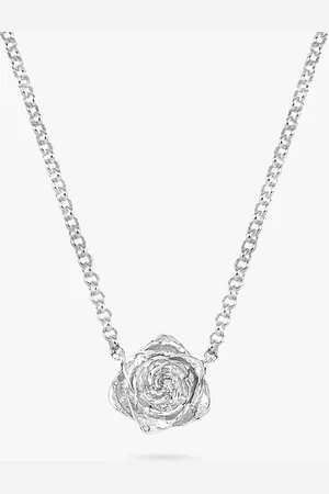 Dower & Hall Wild Rose Bloom Pendant Necklace