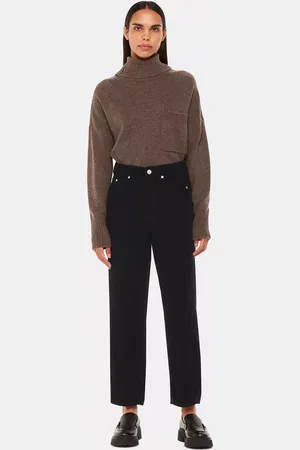Whistles High Waist Cord Barrel Leg Jeans