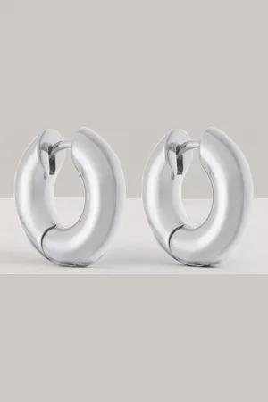 Reiss Olivia Plain Huggie Hoop Earrings