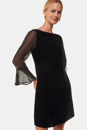 Whistles Myla Velvet Mini Dress